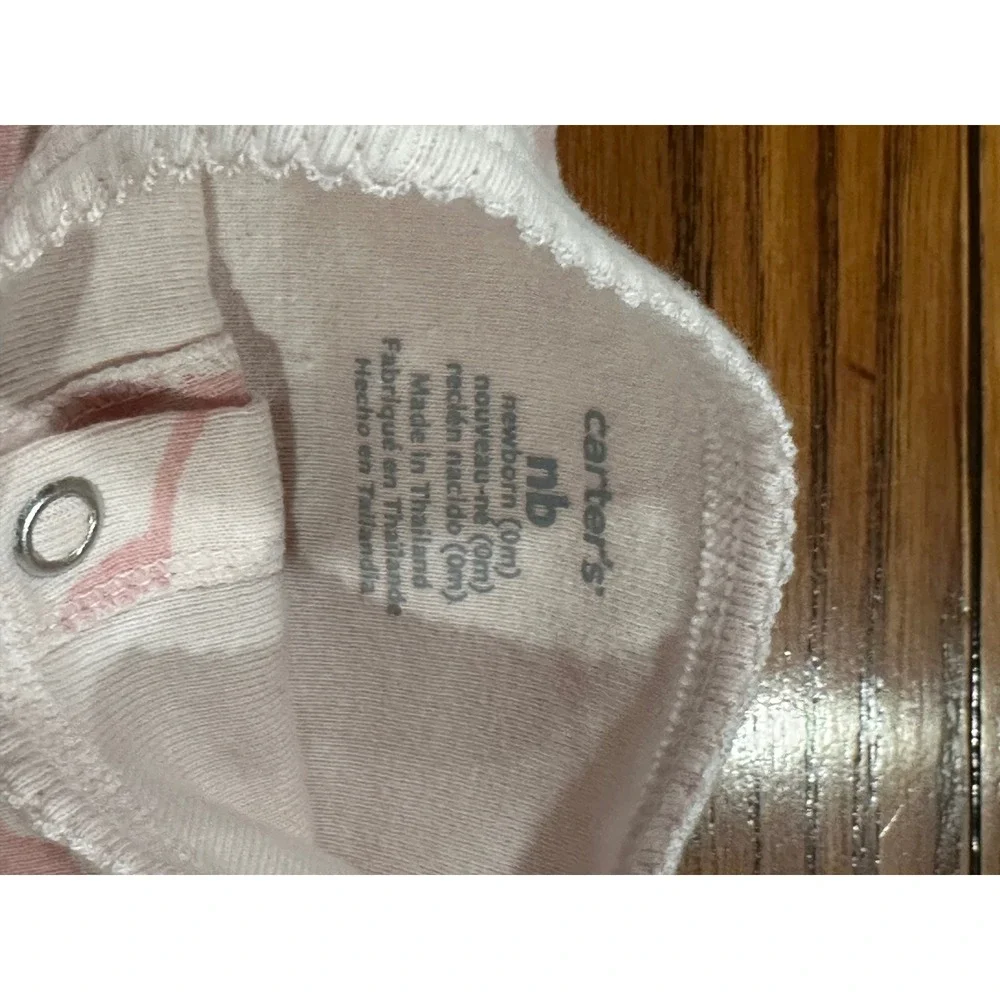 Carters Baby Girl Newborn Sleep Set 2pk Footed NB